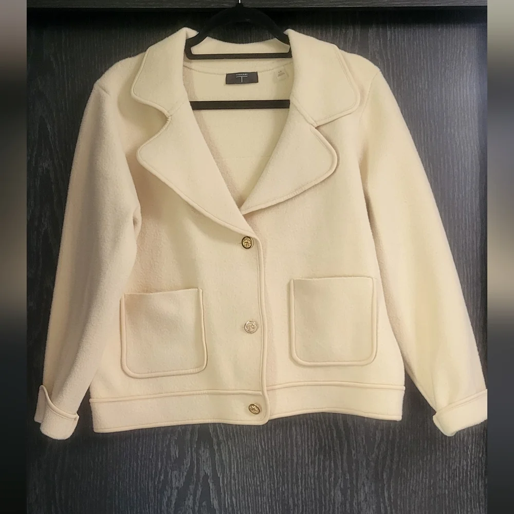 Tahari Elegant Cream Women's Jacket